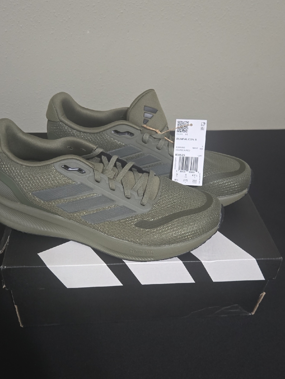 adidas Runfalcon 5 Men's Olive Green Lightweight Sneakers